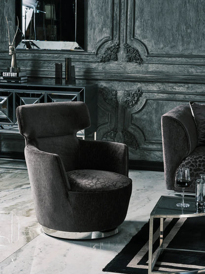 Edra Armchair: Luxe Comfort (Leather-Feel Fabric)