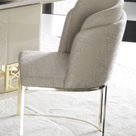 Flamingo Luxury Dining Set : Cream - Elegant Dining Chair | Luxe Life Furniture