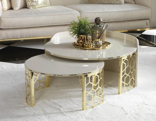 Flamingo 3+2+1 sofa set in cream, featuring a three-seater sofa, two-seater sofa, and armchair. Luxe Life Furniture.