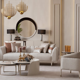 Florance Sofa Set: Elegant Beige Furniture | Luxe Life Furniture