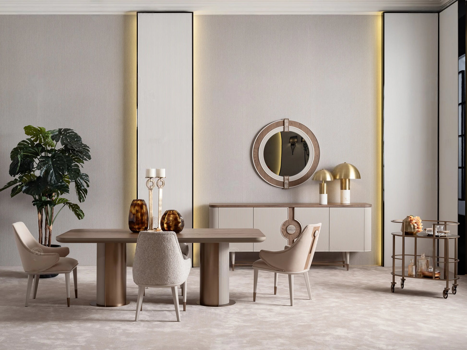 Harmony Modern Dining Set Luxe Life Furniture
