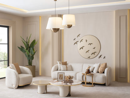 Hilton Modern Dining Set - 6 Seater Table & Chairs: Luxe Life Furniture
