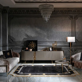 Lyon 3 Seater Fabric Sofa: Spacious Comfort