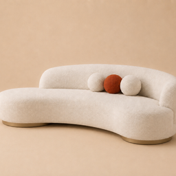 Laila 3 Seater Curved Sofa