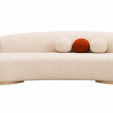 Laila 3 Seater Curved Sofa