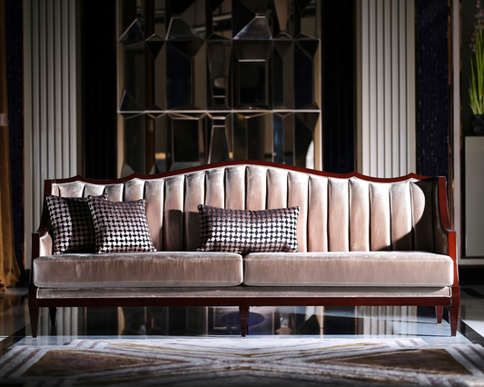London 4 Seater Sofa-Wooden Frame