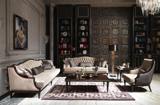 London 4 Seater Sofa-Wooden Frame