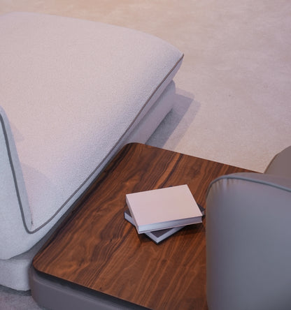 Loretta sofa set middle table with partial side of the sofa 