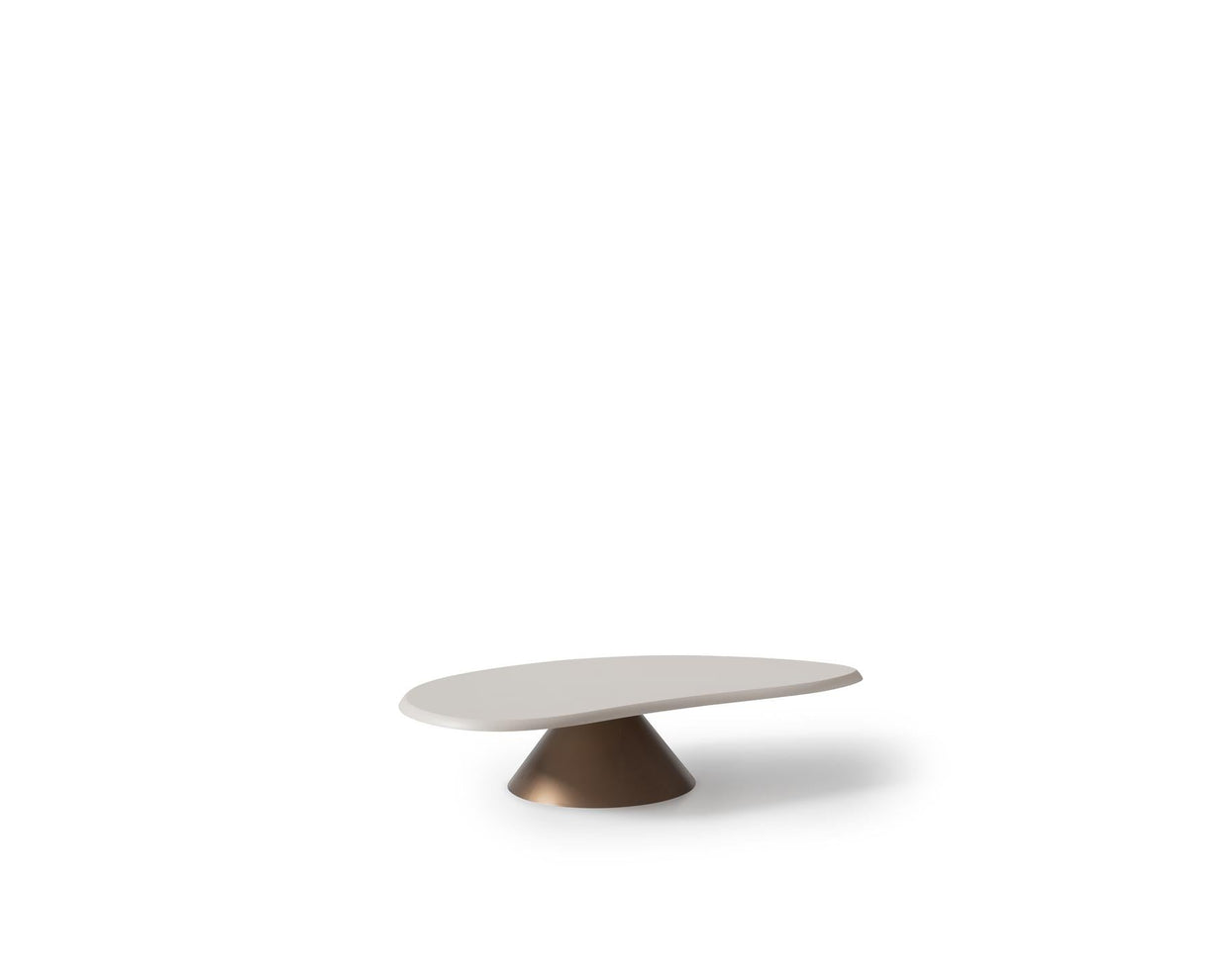 Luna Oval White Coffee Table