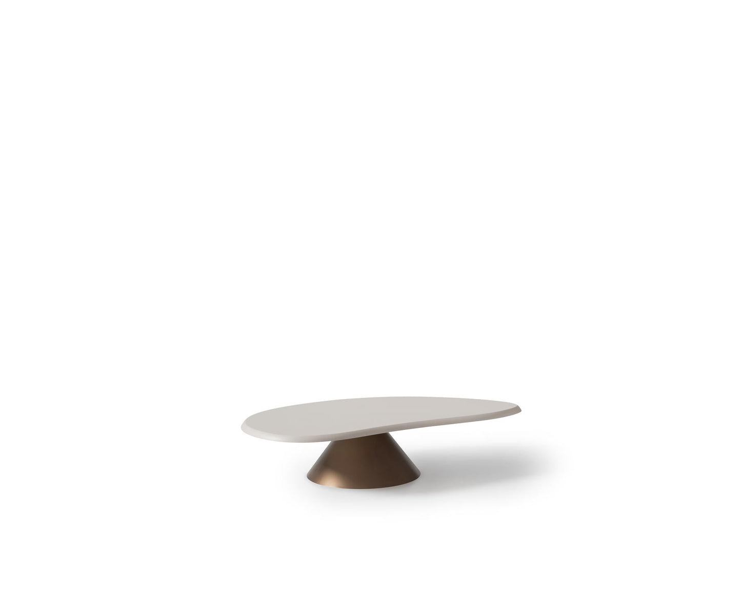 Luna Oval White Coffee Table