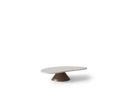 Luna Oval White Coffee Table