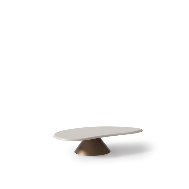 Luna Oval White Coffee Table