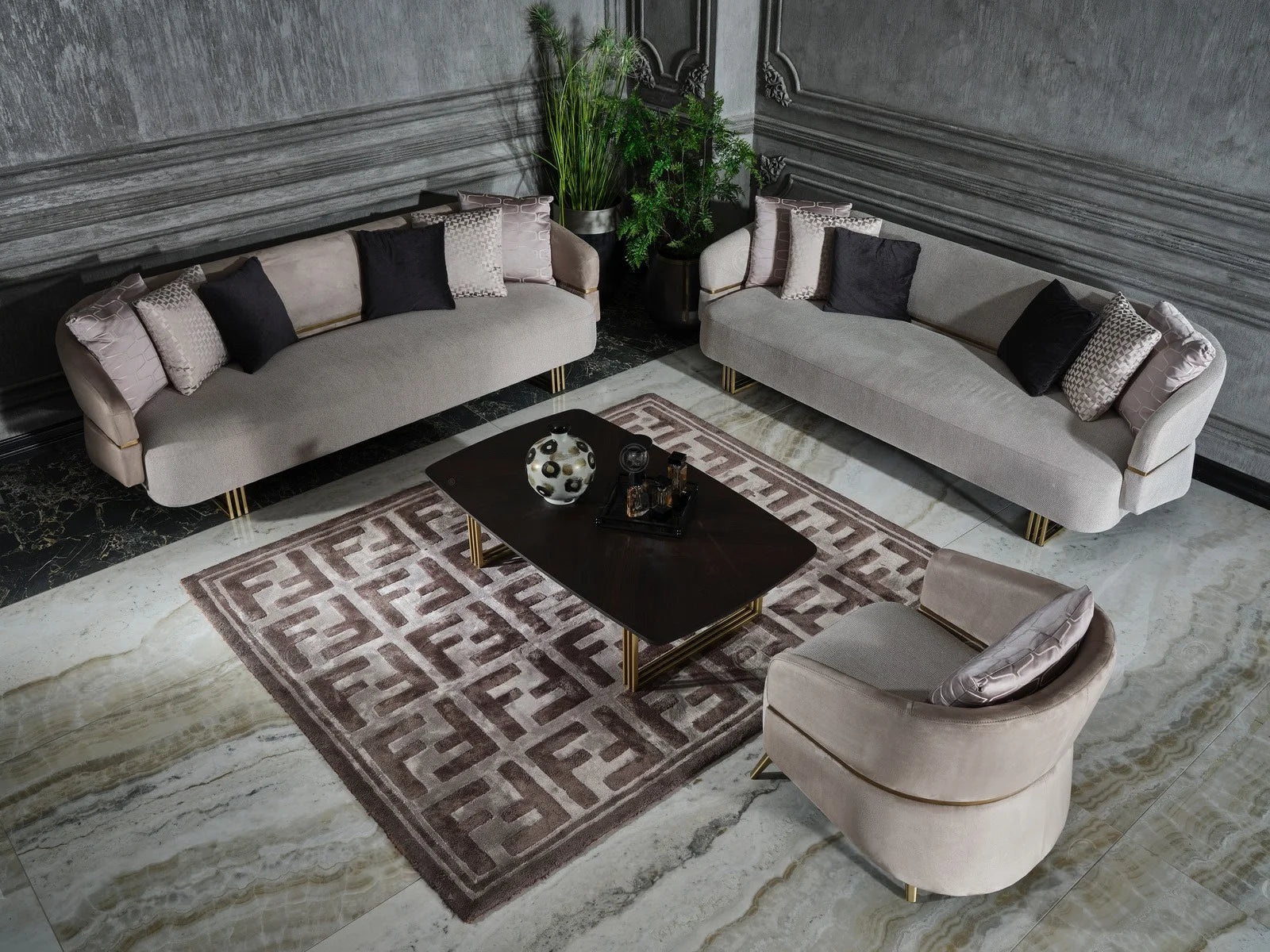 Madrid Sofa Set:Luxe Life Furniture