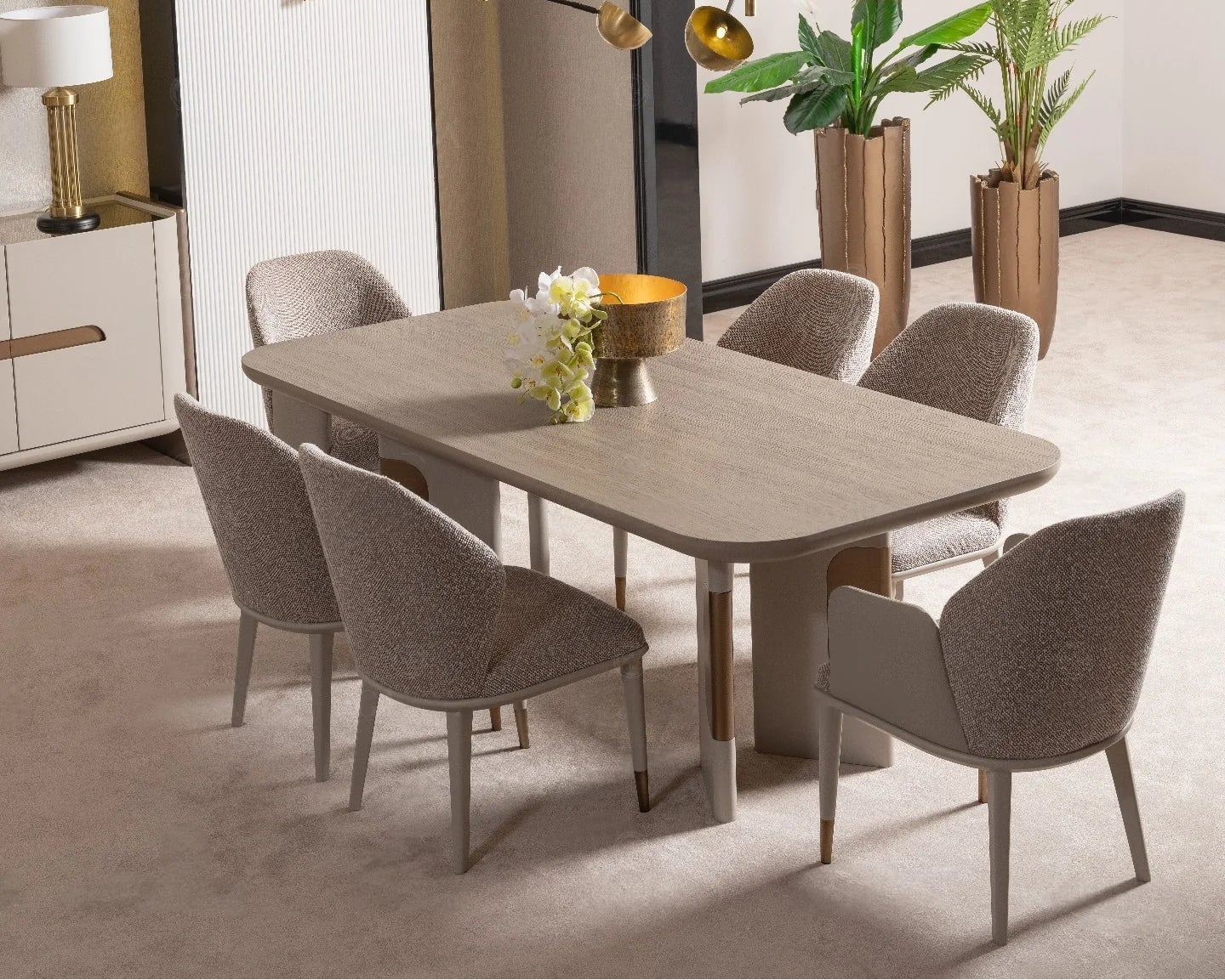 Milano Modern Dining Table: Crafted from high-quality materials, this stylish table is available in two sizes and comfortably seats 6-10 people