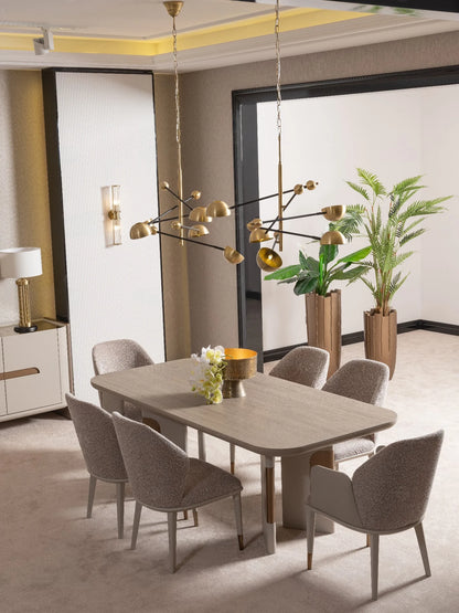 Milano Modern Dining Table: Crafted from high-quality materials, this stylish table is available in two sizes and comfortably seats 6-10 people