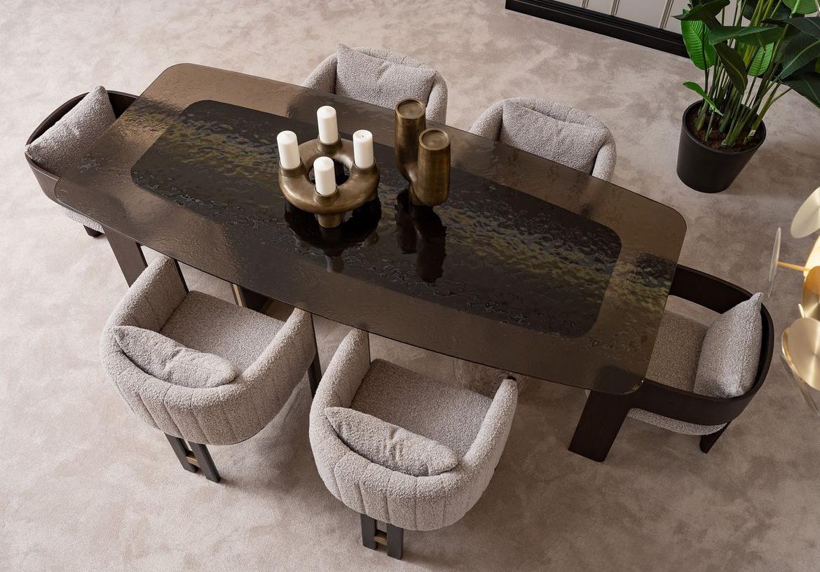 Marmo Dining table top glass