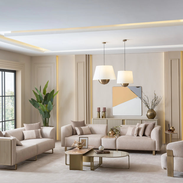 Massimo Comfortable Sofa Set -Modern Design | Luxe Life Furniture