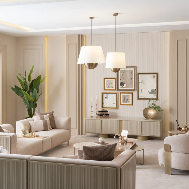 Massimo Sofa Set Wooden Back