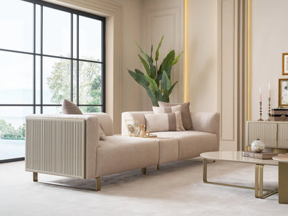 Massimo Sofa Set Wooden Back