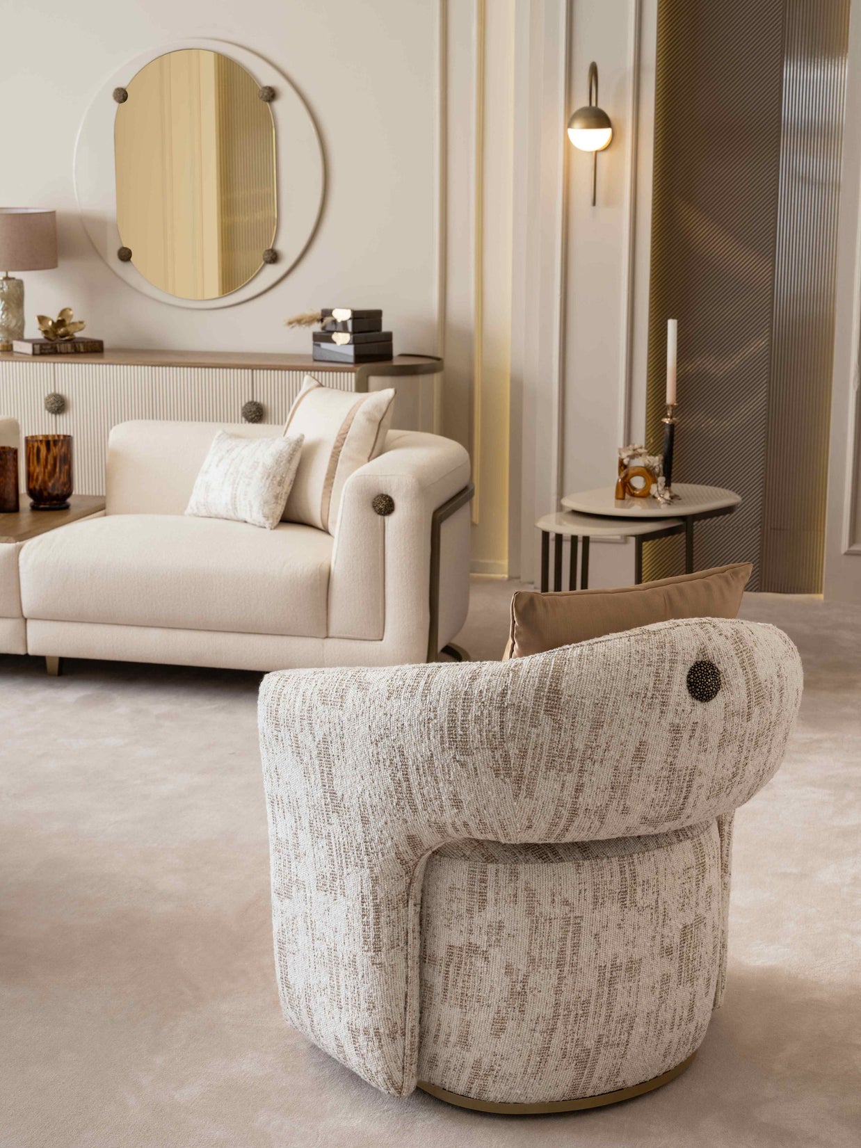 Mocha Armchair