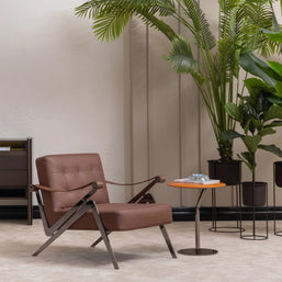 Full view of Moka Armchair showing full details 
