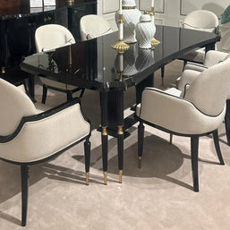  Monaco Cream Wood Dining Chair: Luxurious Comfort for Modern Dining Rooms. 