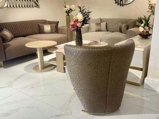 Nirvana Grey and Brown Sofa Set – Elegant Contemporary Design