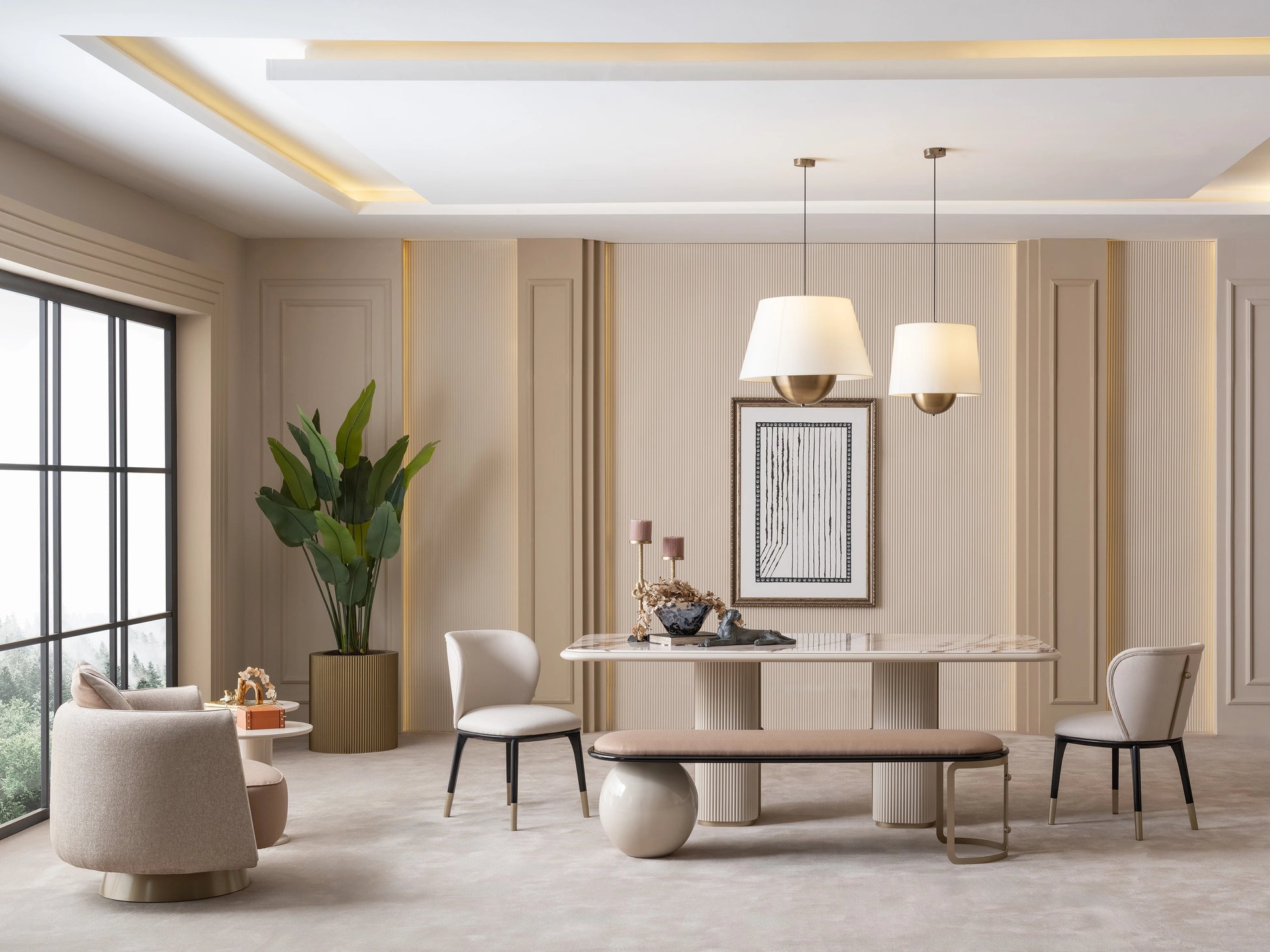 Nobel Dining Set: Modern Kitchen Furniture | Luxe Life Furniture