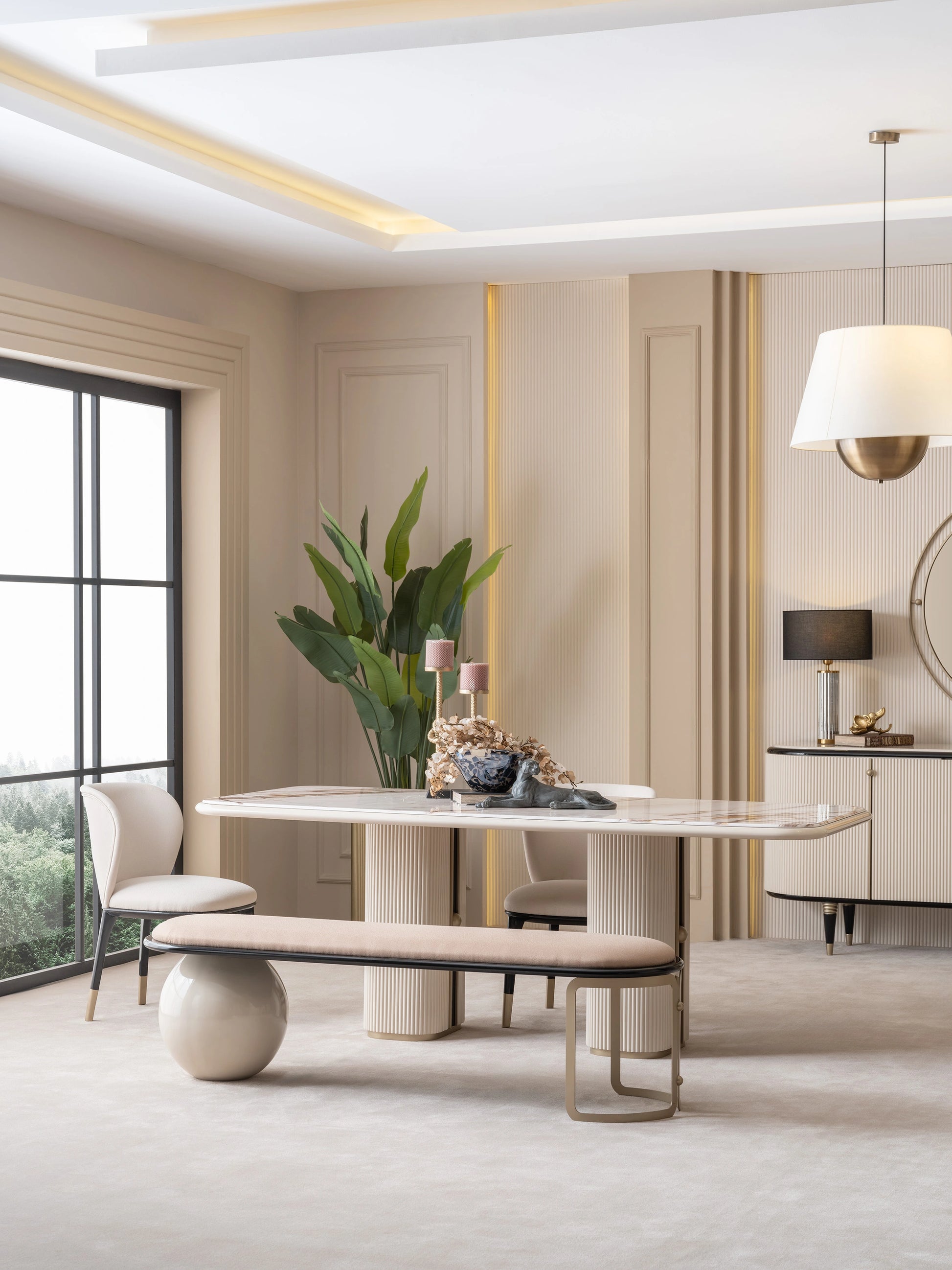 Nobel Dining Set: Modern Kitchen Furniture | Luxe Life Furniture