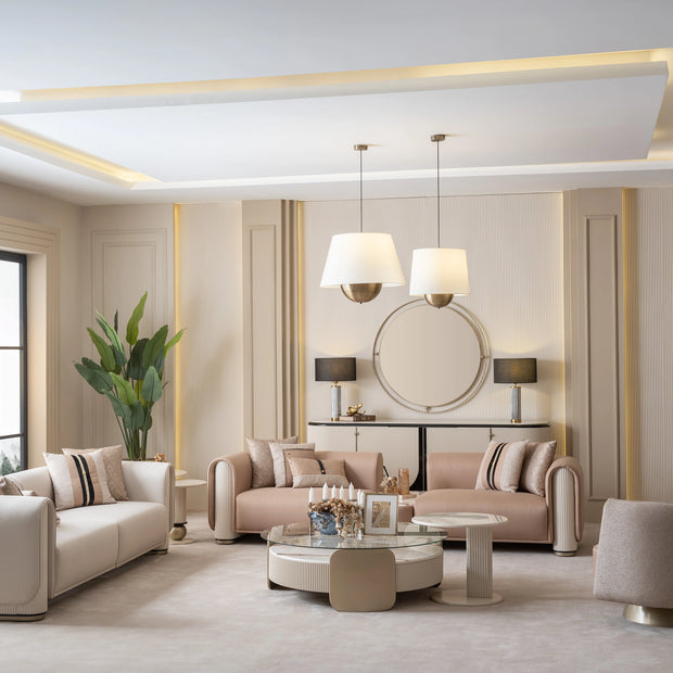 Nobel Modern Sofa Set: Living Room Furniture Set