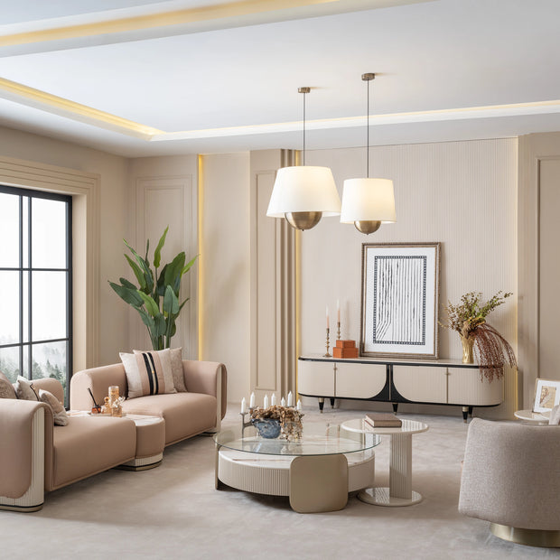 Nobel Modern Sofa Set: Living Room Furniture Set