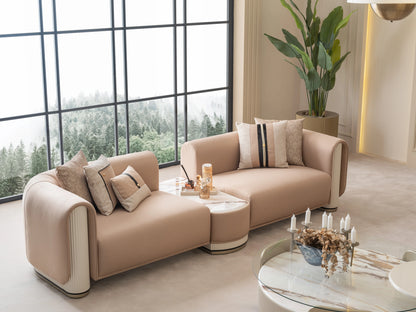 Nobel Modern Sofa Set: Living Room Furniture Set