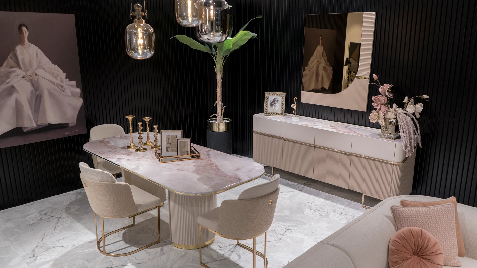 Oscar Dining Set: Luxe Life Furniture