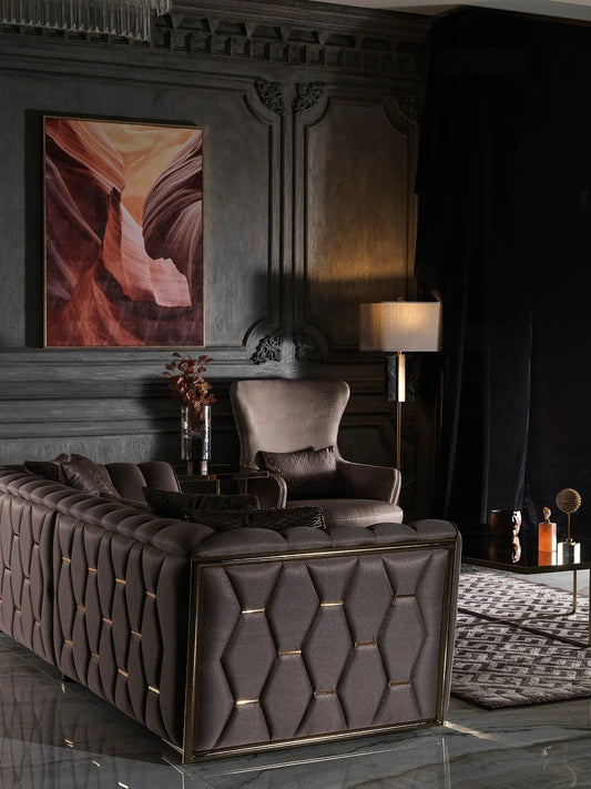 Polar Sofa Set:Luxe Life Furniture