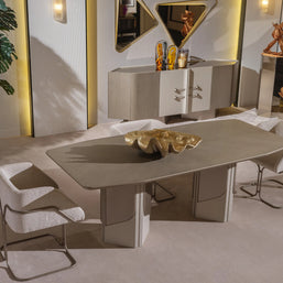 Ricamo table top showing wood grain detail