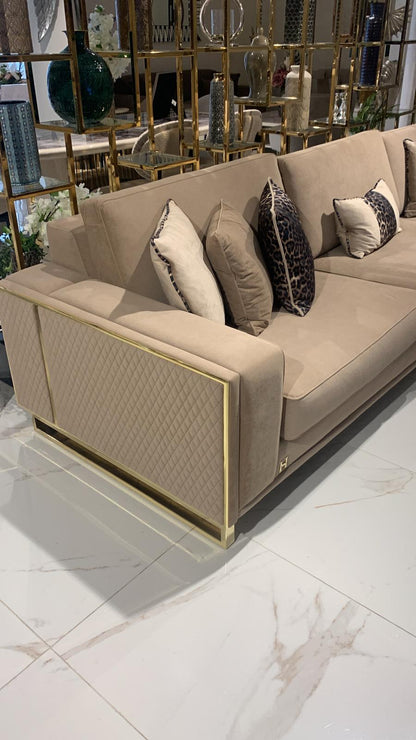 Uluda Corner Sofabed – Beige (Clearance Sale)