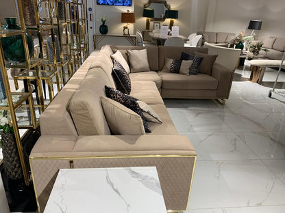 Uluda Corner Sofabed with 10 Matching Cushions – Full Set