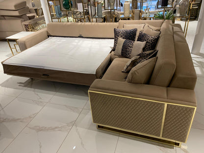 Uluda Corner Sofabed Open in Bed Position