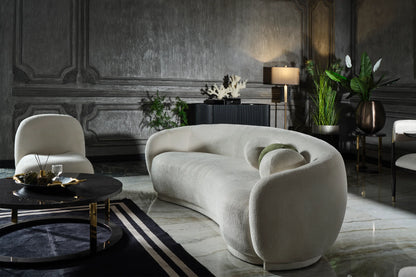 Amore Curved Sofa Set:Luxe Life Furniture