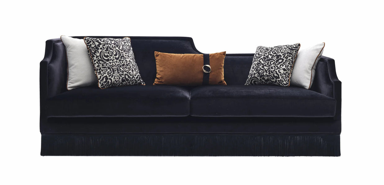Monaco Fringed 3 Seater Sofa