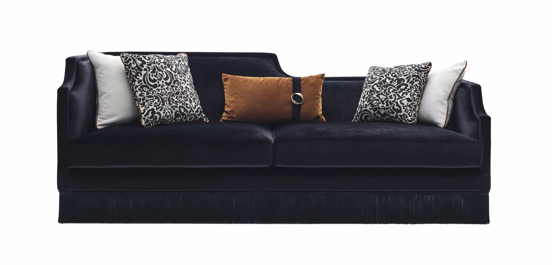 Monaco Fringed 3 Seater Sofa