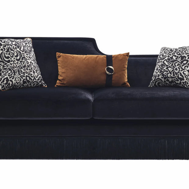 Monaco Fringed 3 Seater Sofa