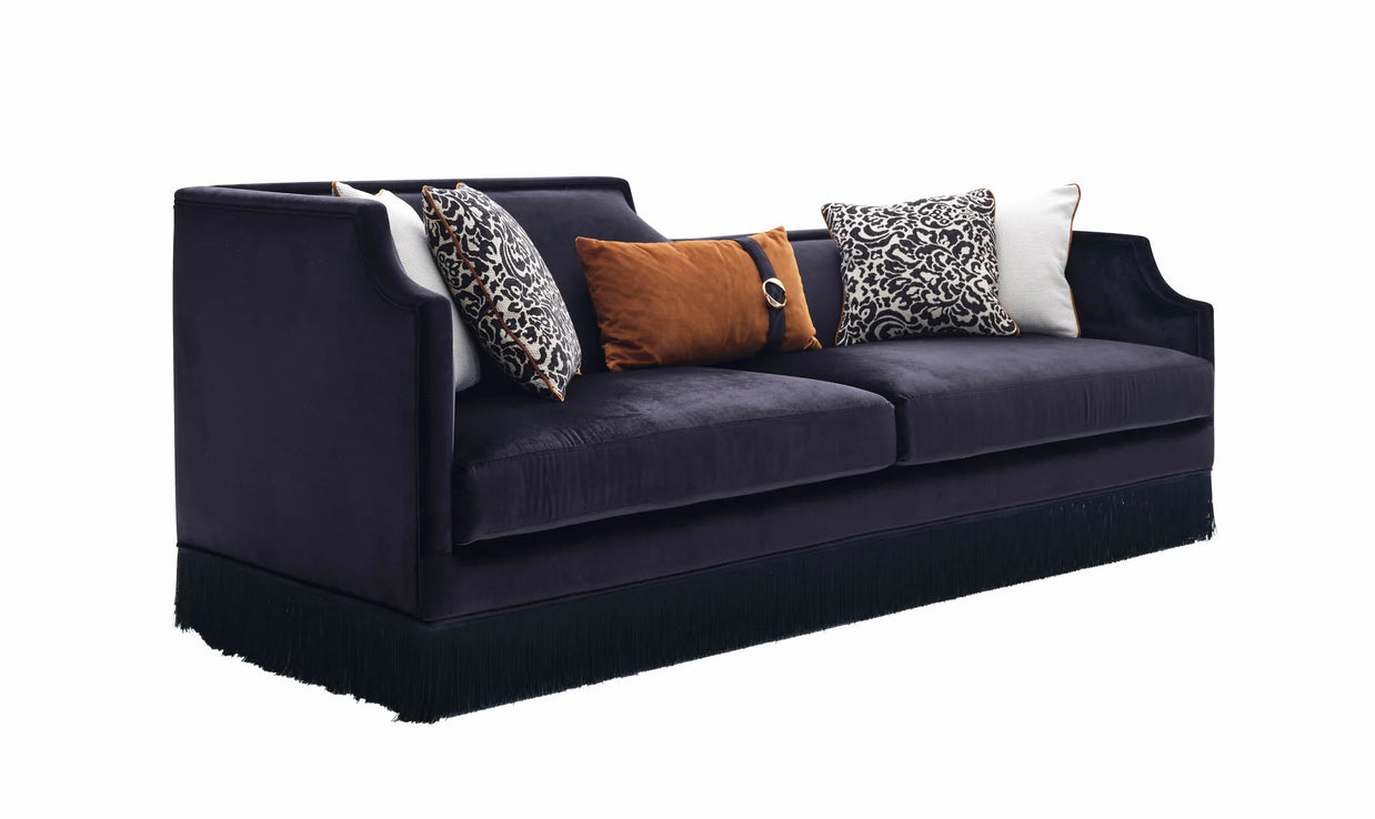 Monaco Fringed 3 Seater Sofa