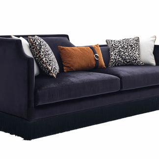 Monaco Fringed 3 Seater Sofa
