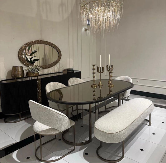 Lyon Dining Set: Luxe Life Furniture Lyon Dining Set: Luxe Life Furniture
