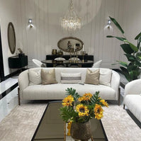 Lyon 3 Seater Fabric Sofa: Spacious Comfort