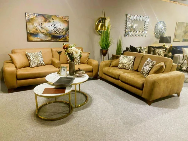 Anemon Sofa Set-Light Brown - Luxe Life Furniture