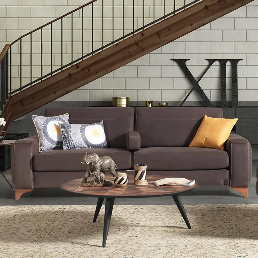 Anemon 2 Seater Sofa | Leather-Look Luxury – Luxe Life Furniture