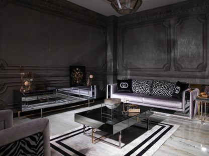 Belgrad TV Stand styled in a cozy living room