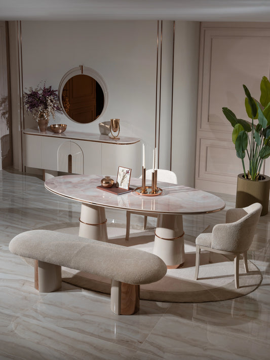 Aura Dining Set:Luxe Life Furniture